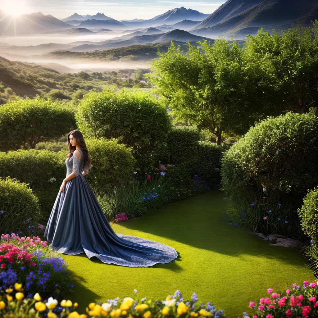 Fotos meditacao jardim sol montanhas