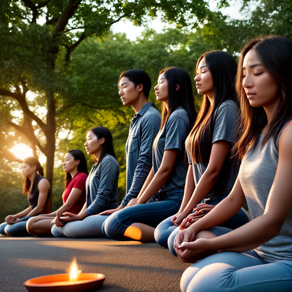 Como cultivar a Espiritualidade na Juventude 9 Fotos meditacao jovens circulo natureza