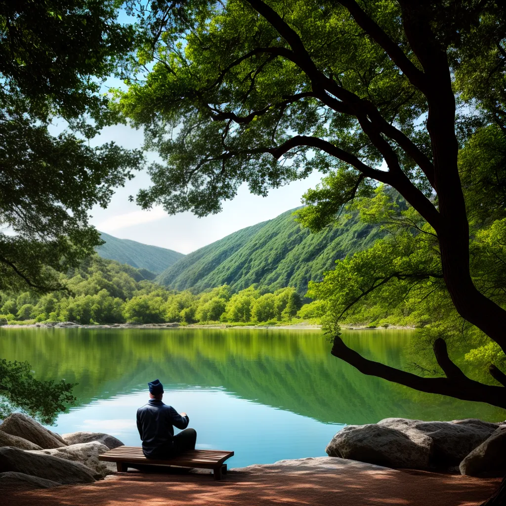 Escoando as mágoas: como lidar com a dor emocional segundo a Bíblia 9 Fotos meditacao lago solidao serenidade