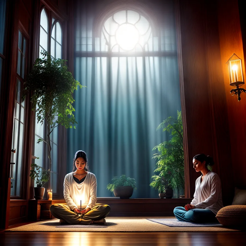 Fotos meditacao luz velas espiritualidade