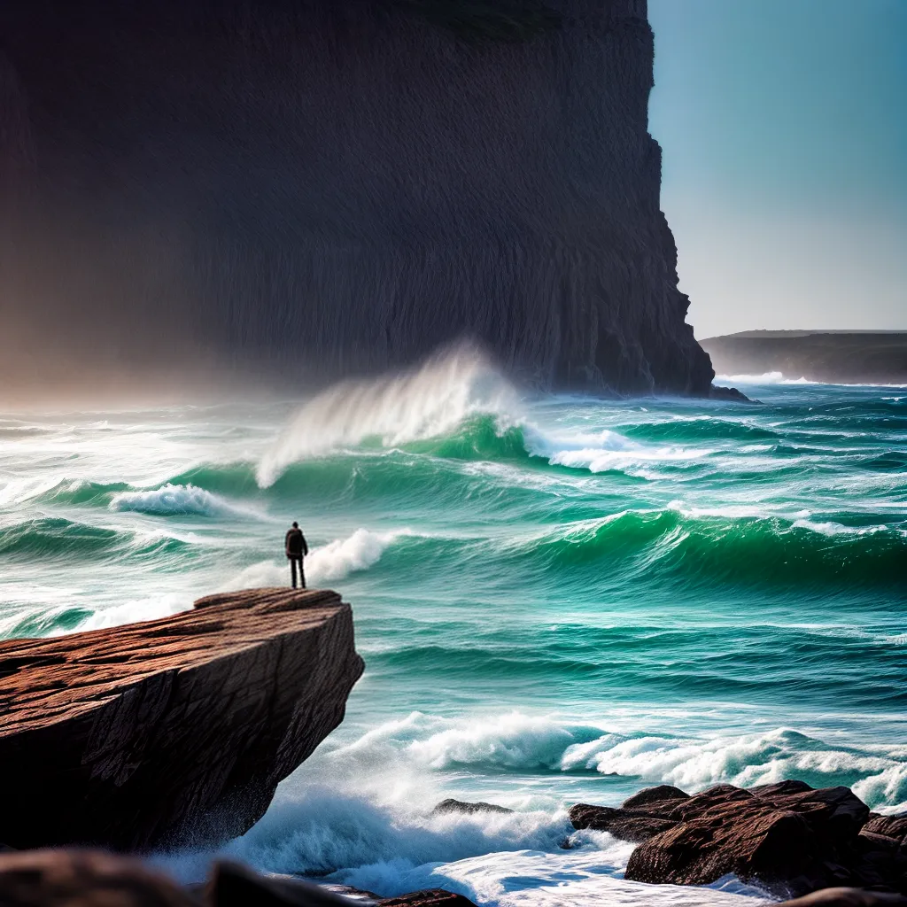 Fotos meditacao mar tempestade centro