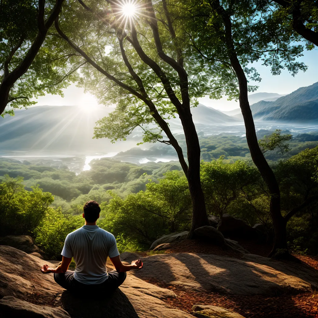 Como desenvolver o discernimento espiritual na jornada de crescimento. 6 Fotos meditacao natureza luz discernimento