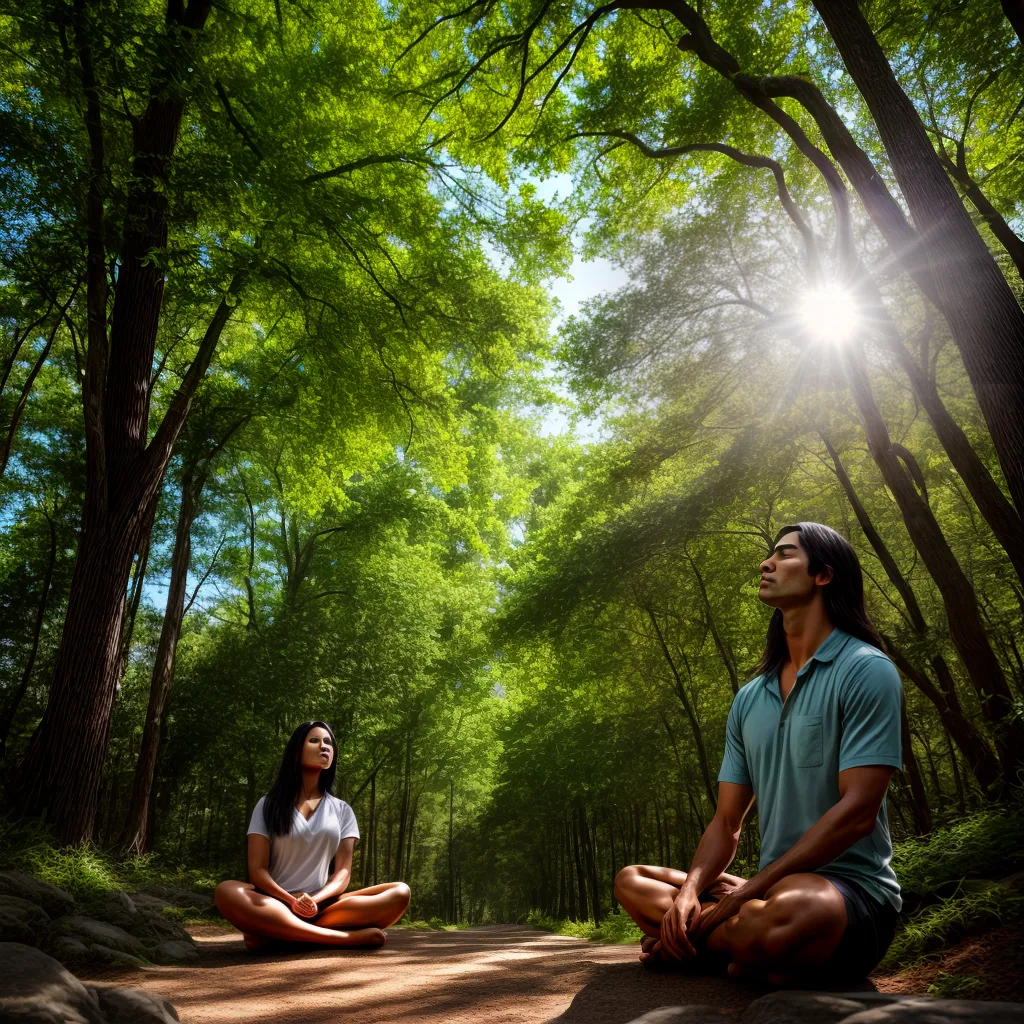 Fotos meditacao natureza luz espiritualidade 1