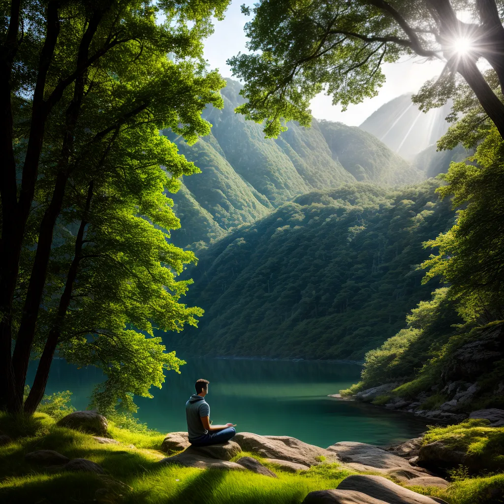 Fotos meditacao natureza luz fe 1