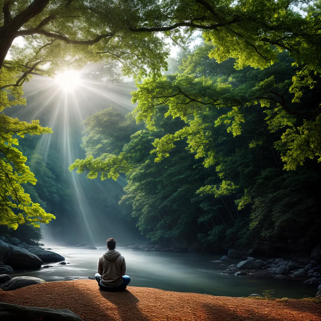 Fotos meditacao natureza luz paz 2