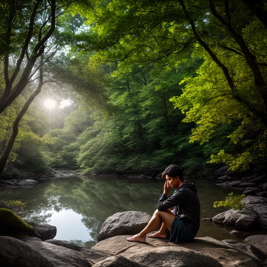 Descubra como ter uma REFLEXÃO diária com Deus. 7 Fotos meditacao natureza oracao paz 2