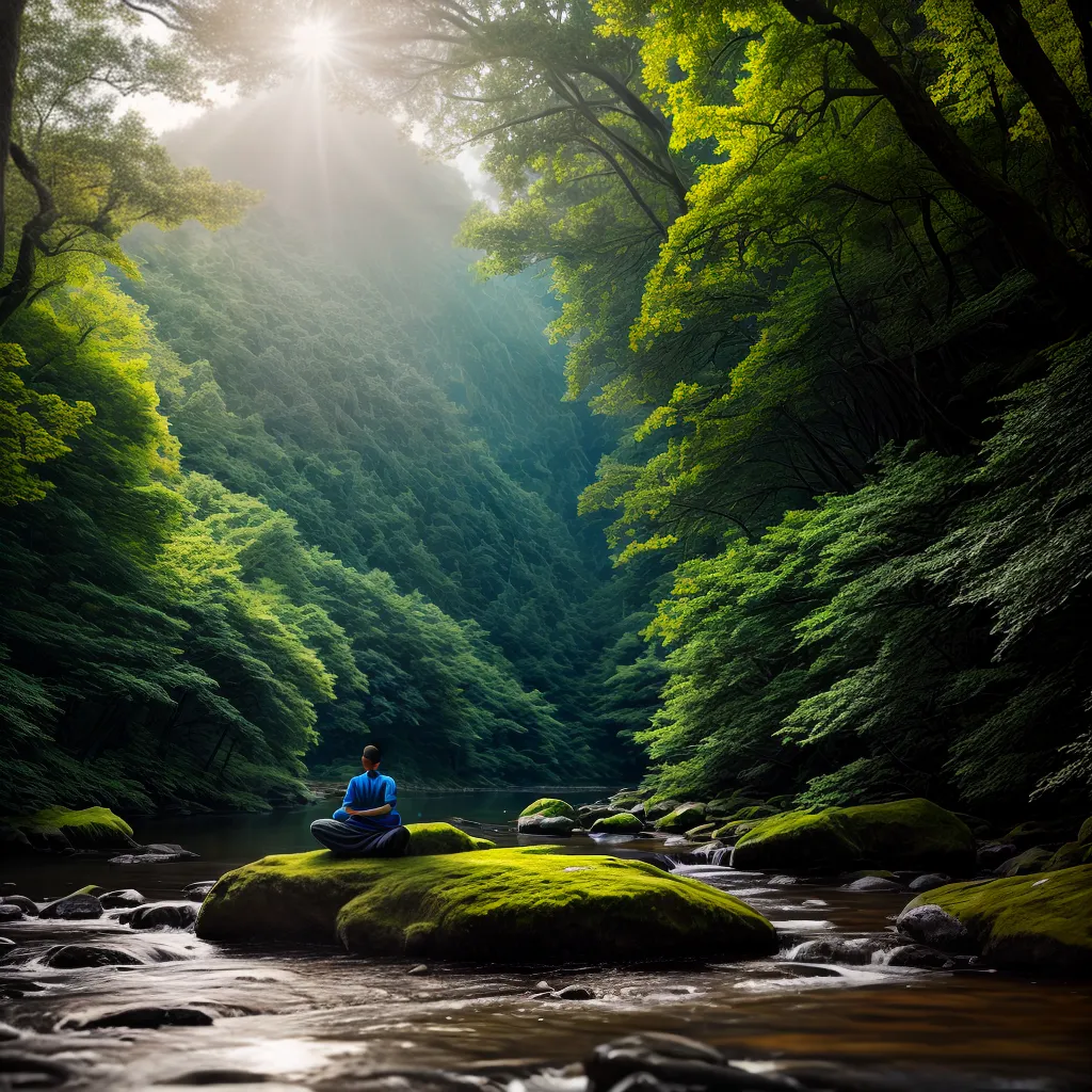 Fotos meditacao natureza passaros serenidade