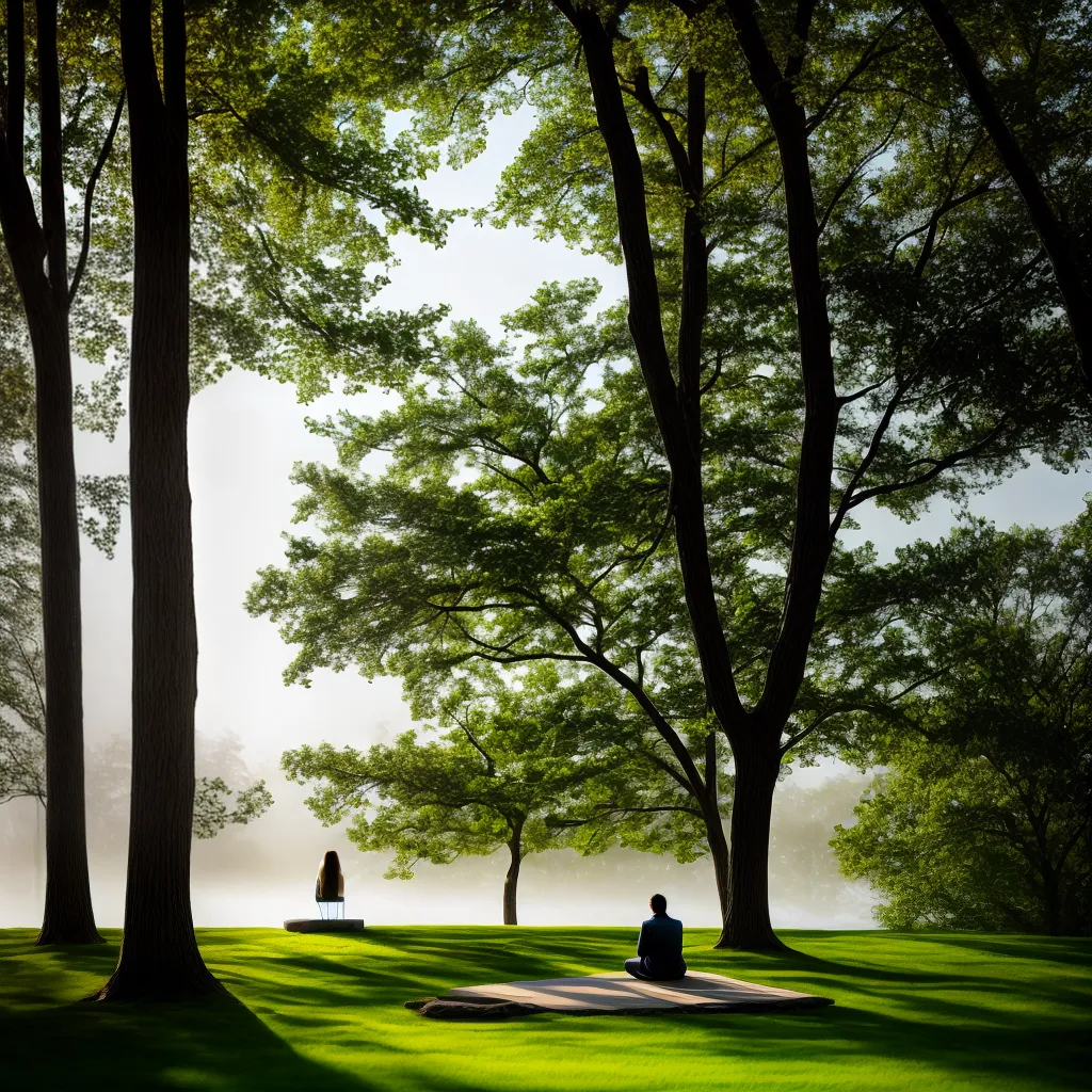 Fotos meditacao natureza raios sol 1