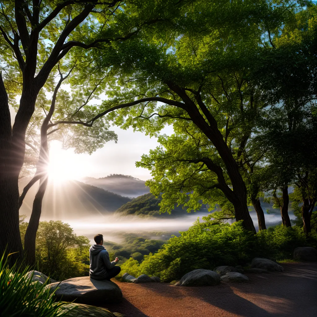 Desenvolvimento espiritual: a busca pelo conhecimento de Deus 6 Fotos meditacao natureza raios sol god