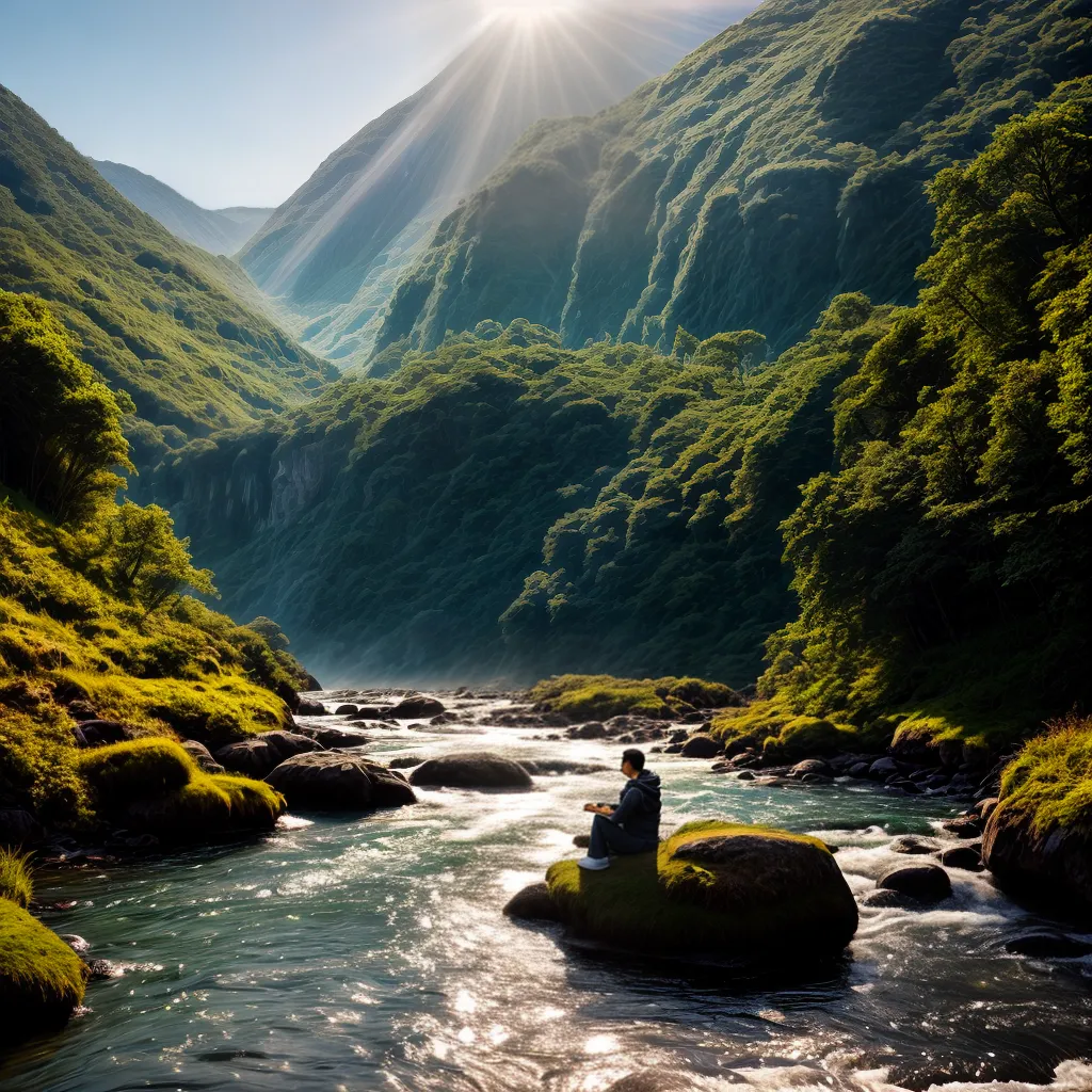 Fotos meditacao natureza rio sol