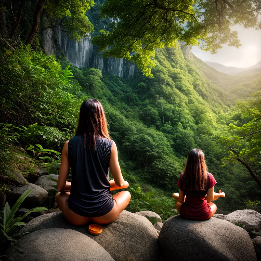 Fotos meditacao natureza serenidade espiritualidade 2