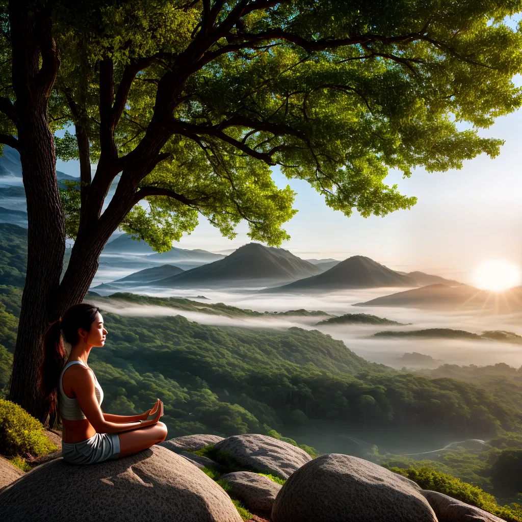 Fotos meditacao natureza sol paz