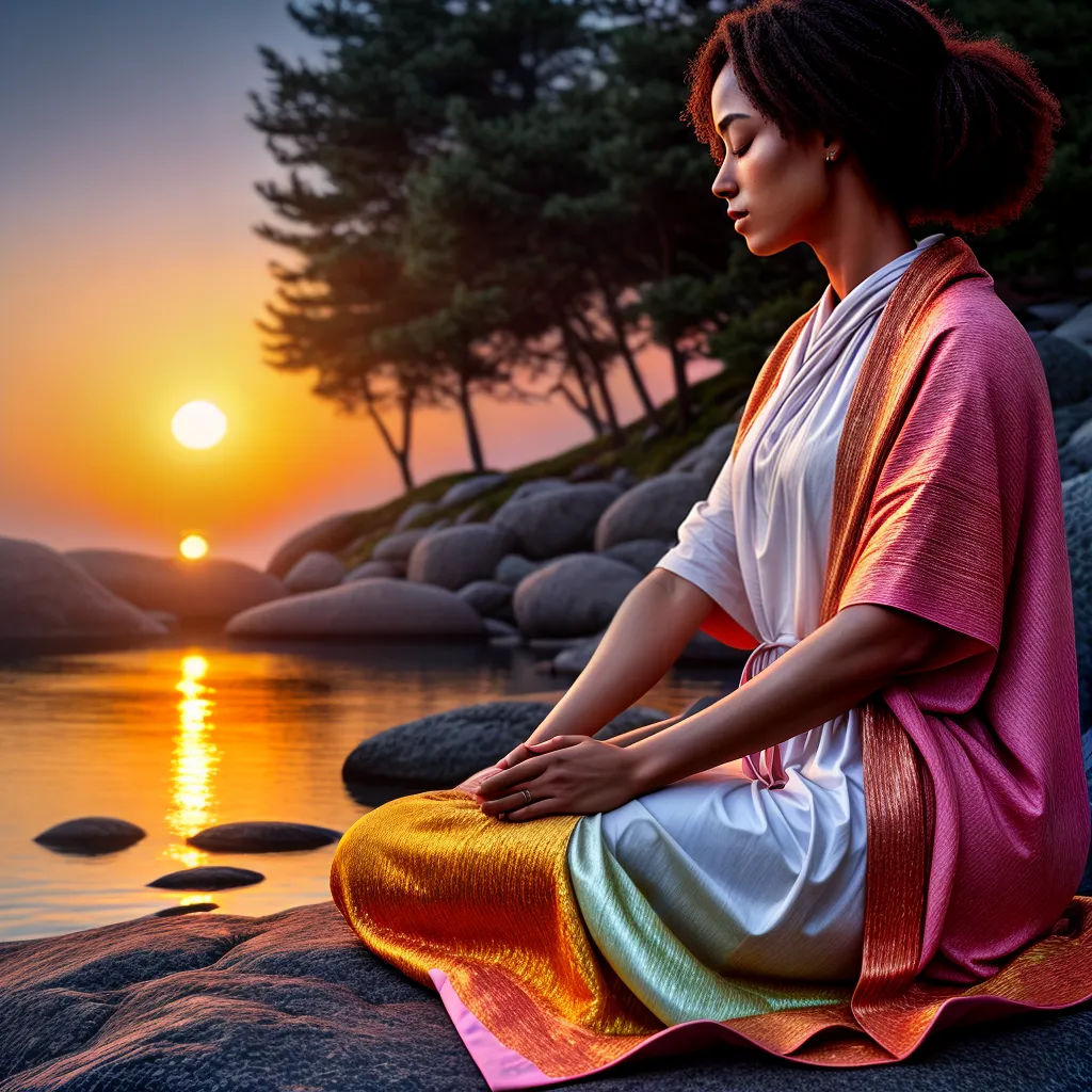 Fotos meditacao paz por do sol