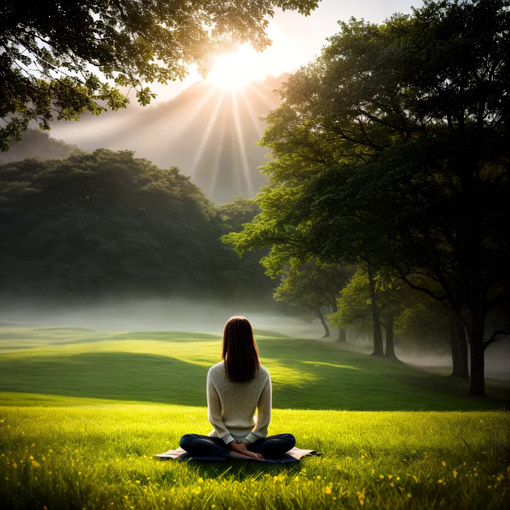 Desenvolvendo o discernimento espiritual através da meditação 9 Fotos meditacao paz sol nuvens campo