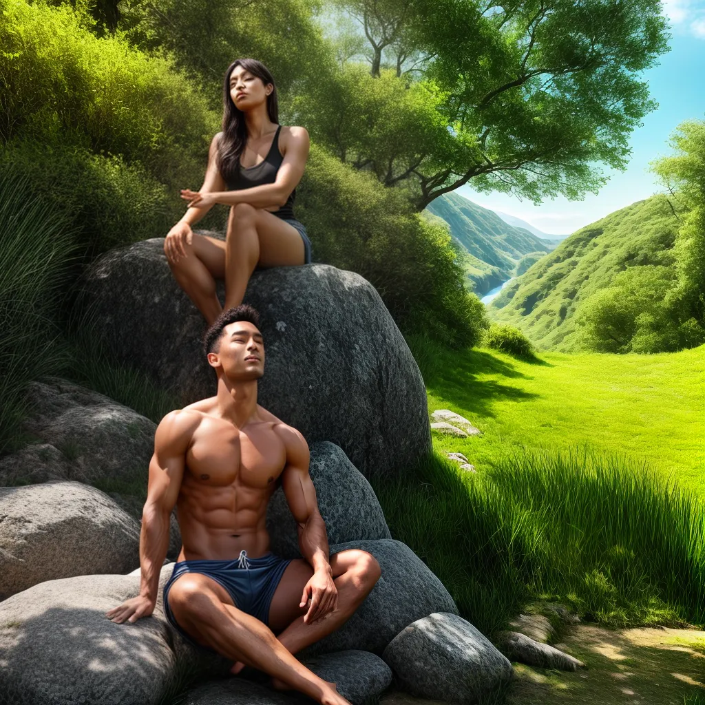 Fotos meditacao serenidade natureza ceu