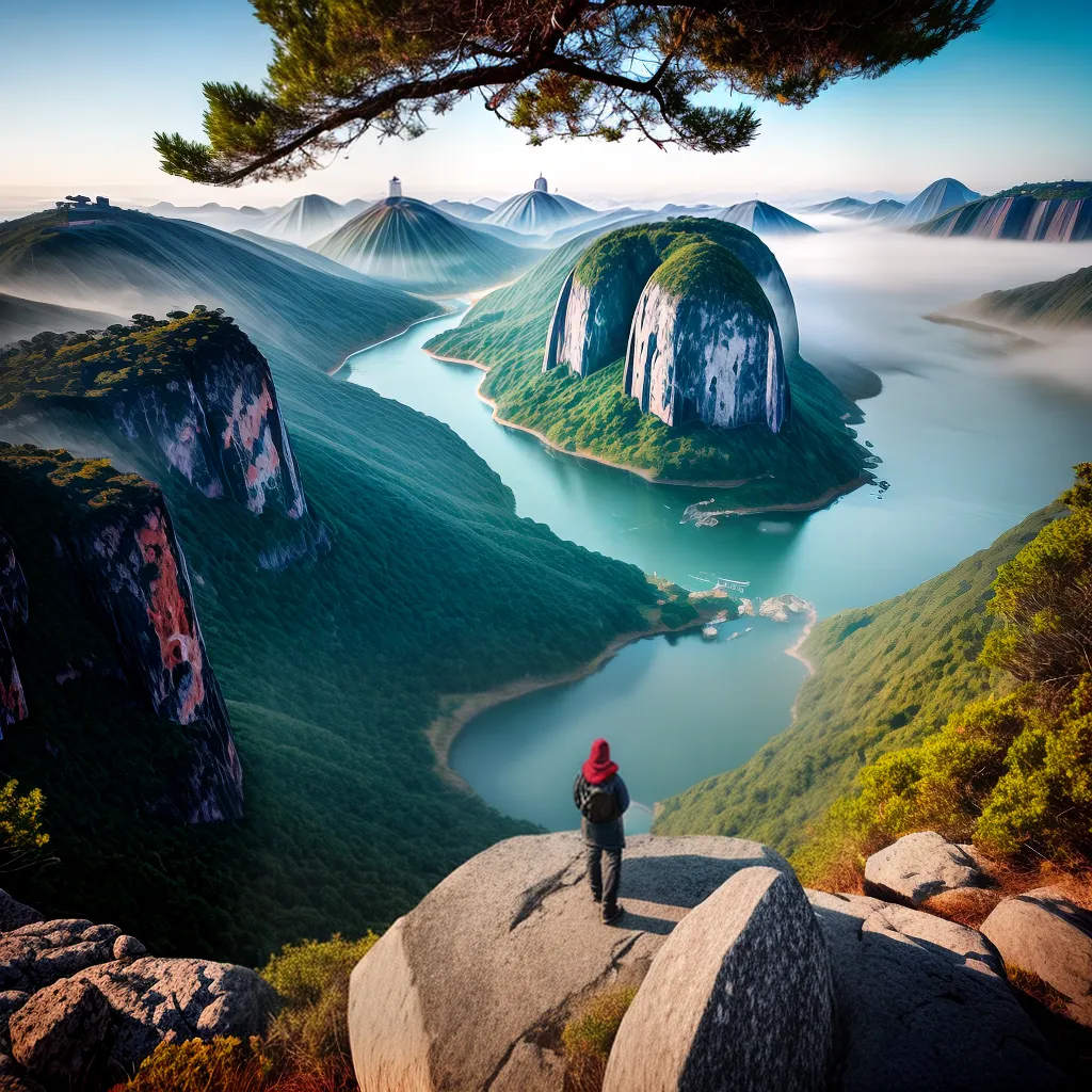 Título do Blog: De Turista a Devoto: Como as Viagens Podem Transformar Vidas 7 Fotos montanha bracos abertos vista natureza