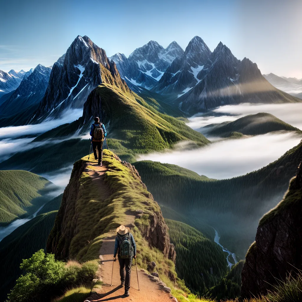 Fotos montanha caminhada espiritualidade determinacao