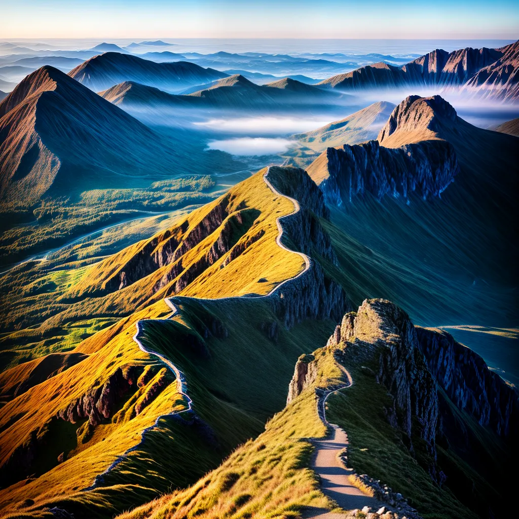 Fotos montanha caminho dificuldade sol nascer fe