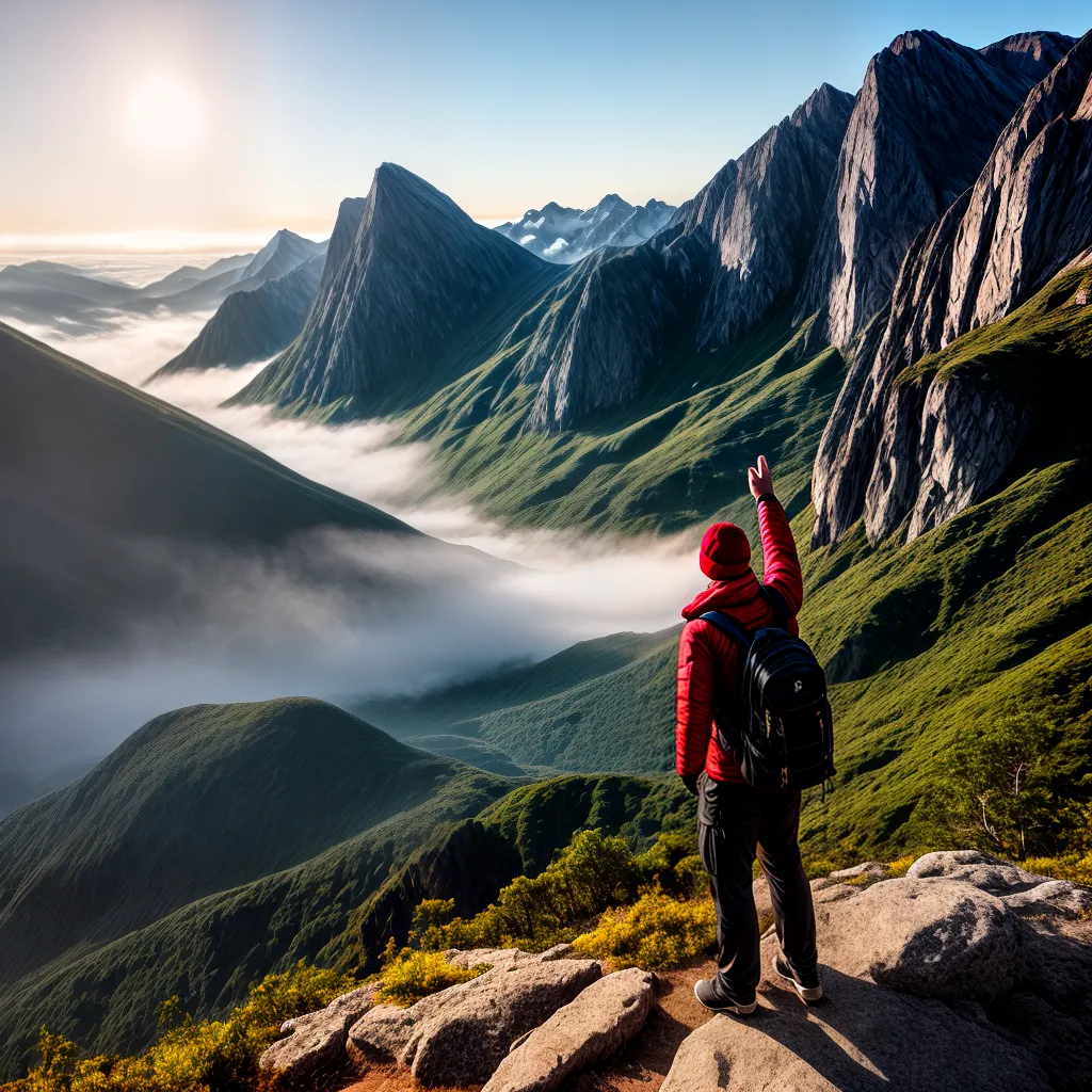Fotos montanha ceu azul pessoa felicidade