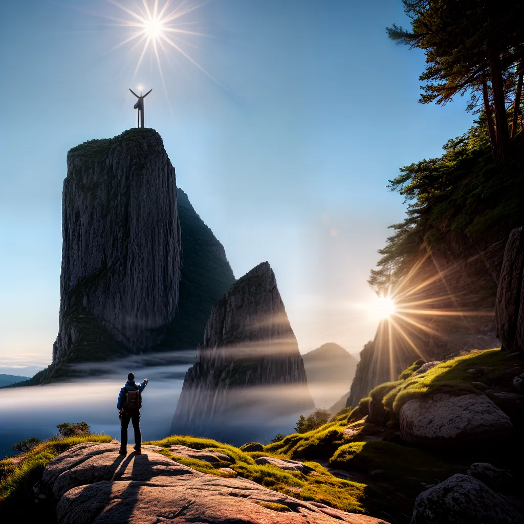 Como viver uma vida maravilhosa segundo a doutrina cristã 9 Fotos montanha sol braco alto fe felicidade