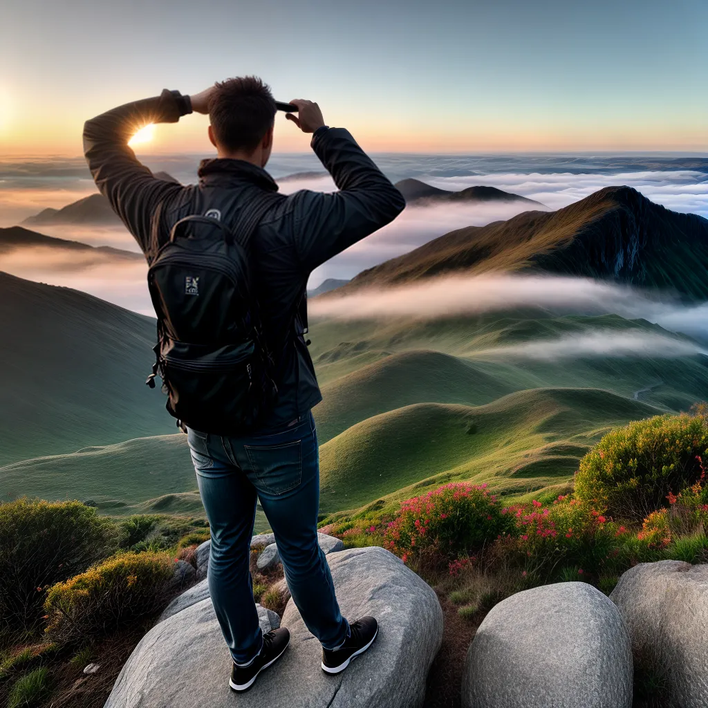 Descubra como encontrar alegria verdadeira em sua vida cristã. 8 Fotos montanha sol bracos celebracao fe