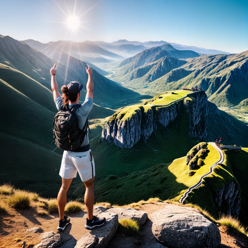 Fotos montanha sol brilho liberdade