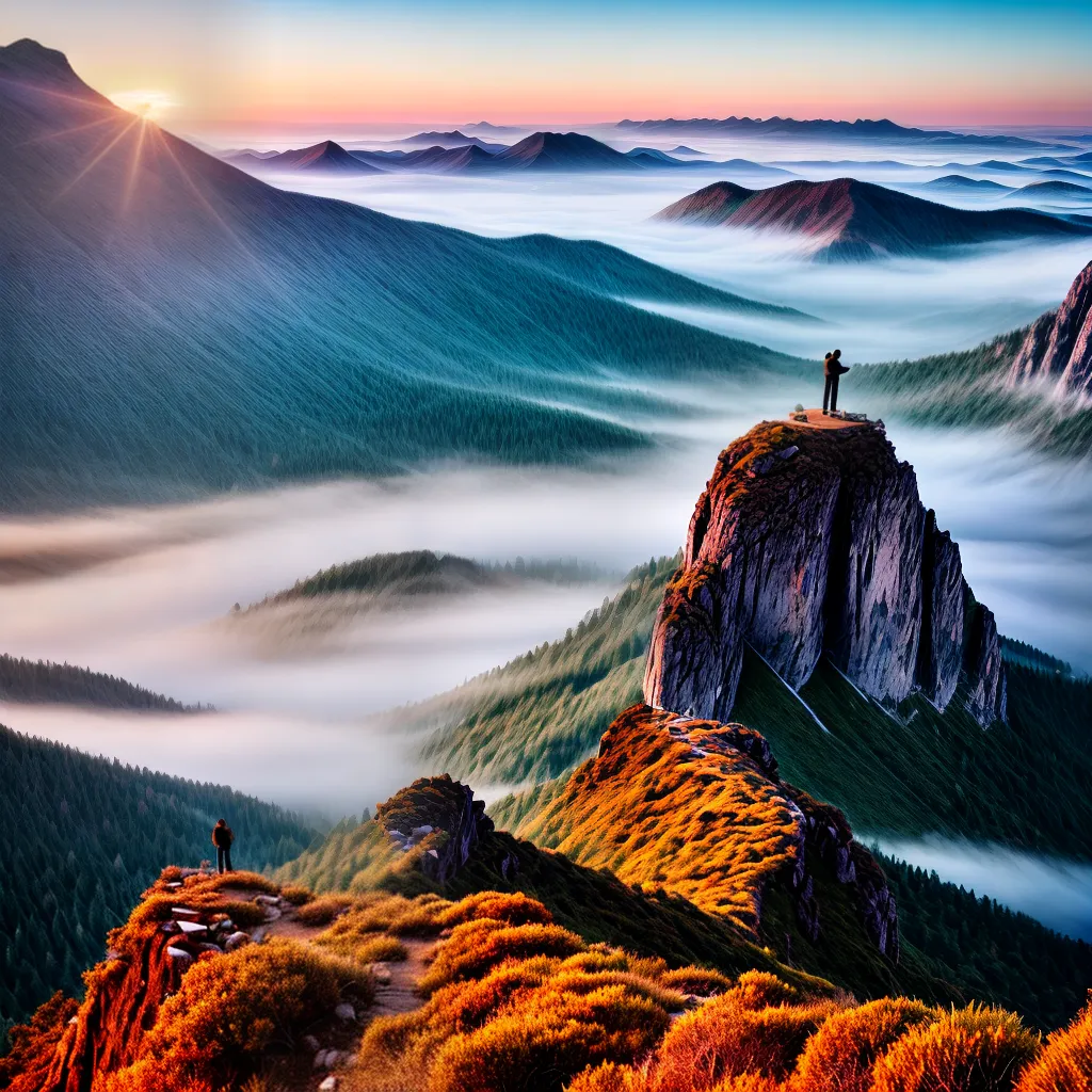 Vivendo uma Vida Vibrante na Presença de Deus 8 Fotos montanha sol gloria alegria