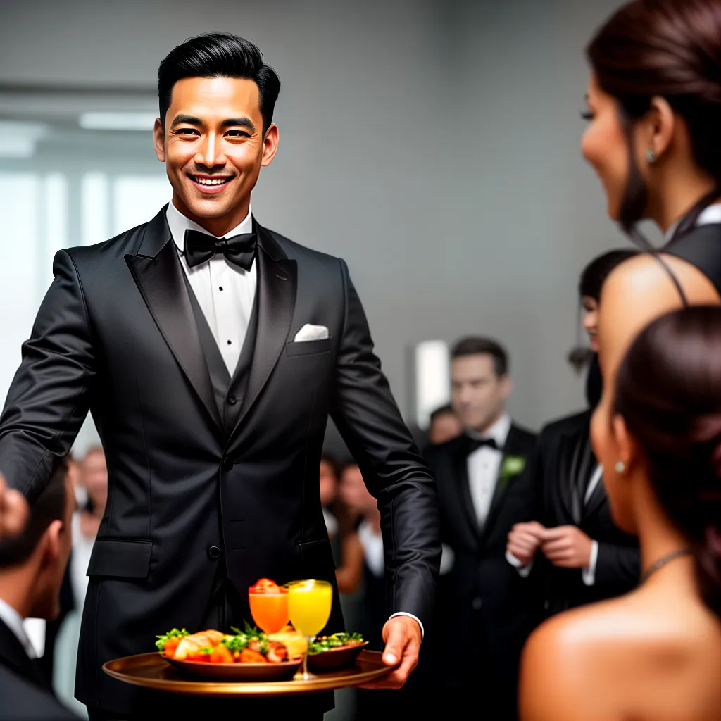 Como ser um Mordomo Fiel e Servir a Multidão 7 Fotos mordomo sorridente servindo diversidade