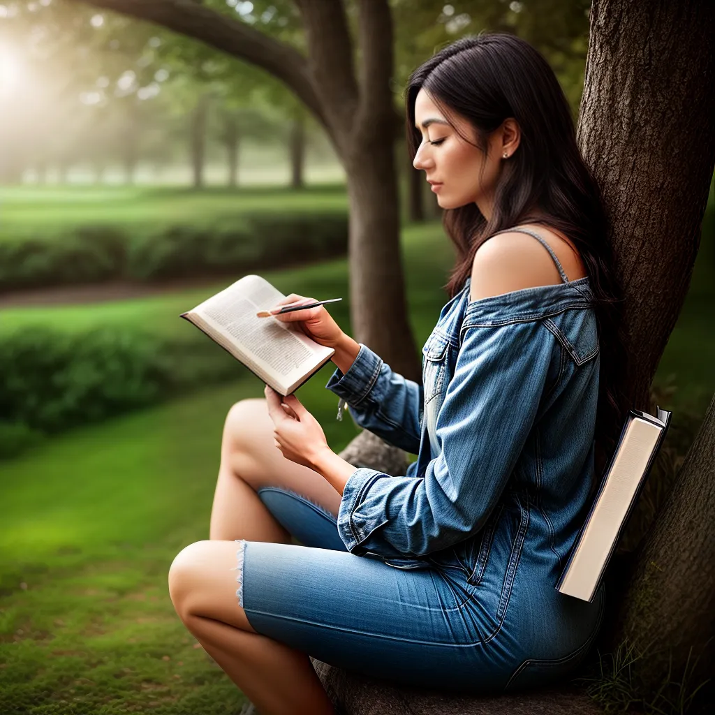 Fotos mulher leitura biblia paz natureza