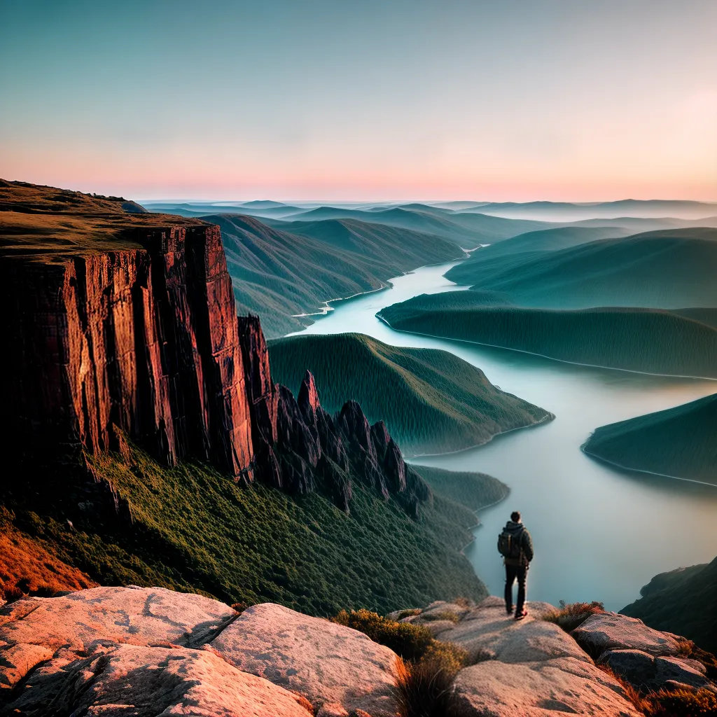 Como Superar a Desesperança na Jornada de Evolução Espiritual. 7 Fotos nascer do sol caminho cliff determinacao