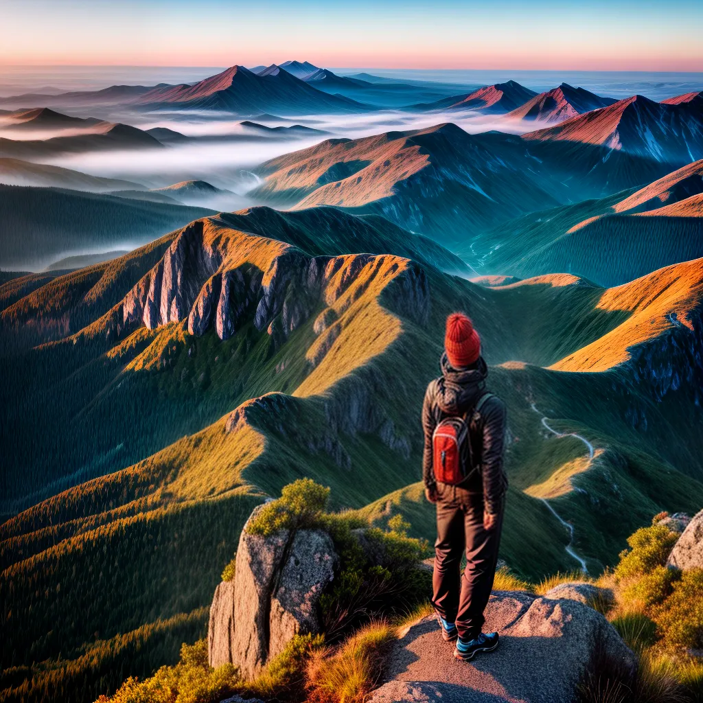 Fotos nascer do sol montanha vitoria