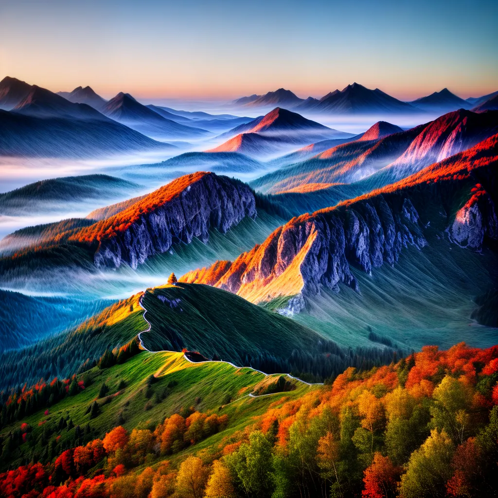 Fotos nascer do sol montanhas deus caminho