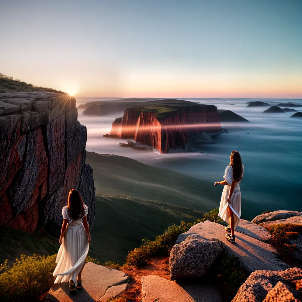 Fotos nascer do sol penhasco fe emocao