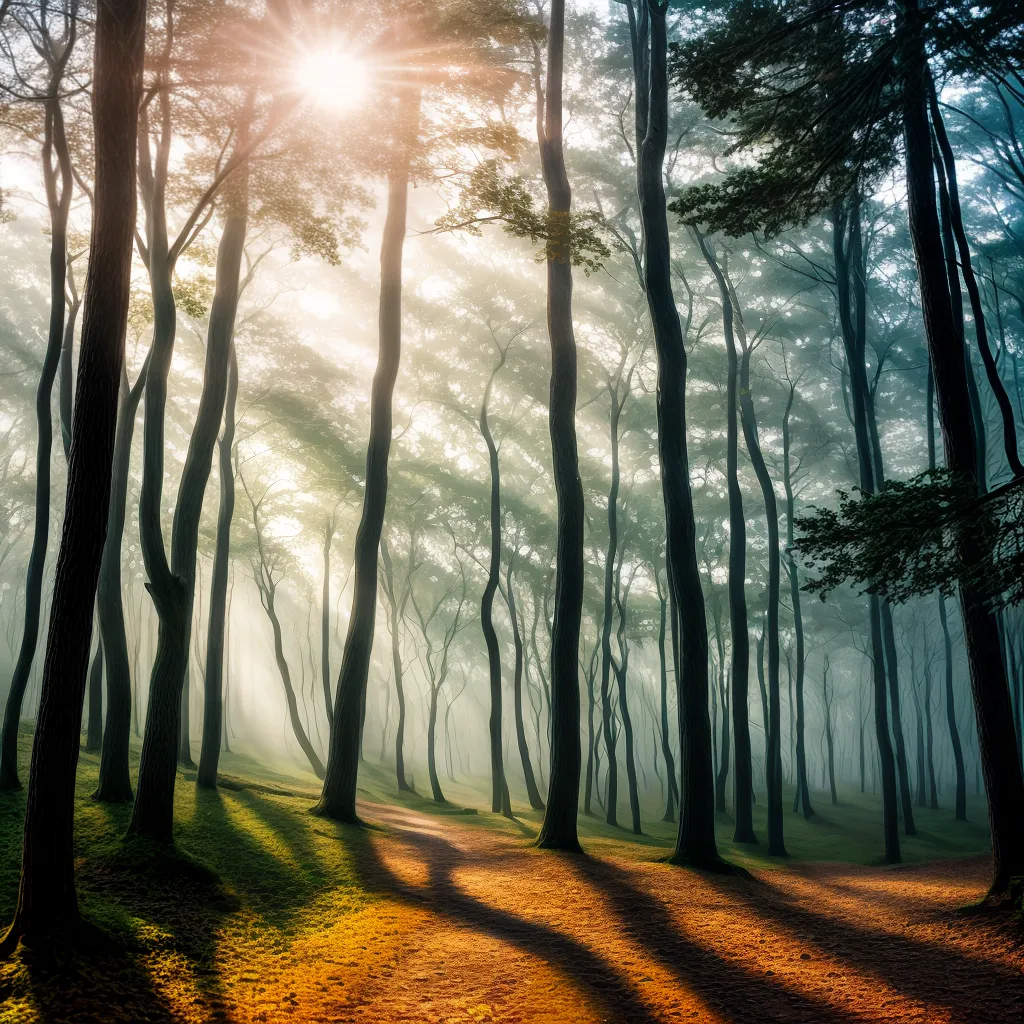 Como Deslembrar Traumas do Passado e Encontrar Esperança. 6 Fotos nascer sol floresta nevoa esperanca