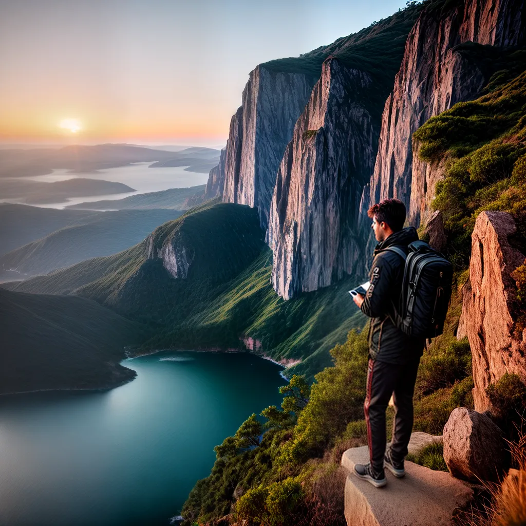 Fotos oracao biblia por do sol cliff