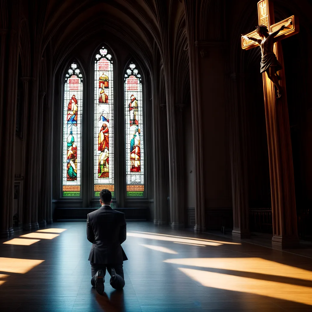 Fotos oracao crista cruz igreja vitrais