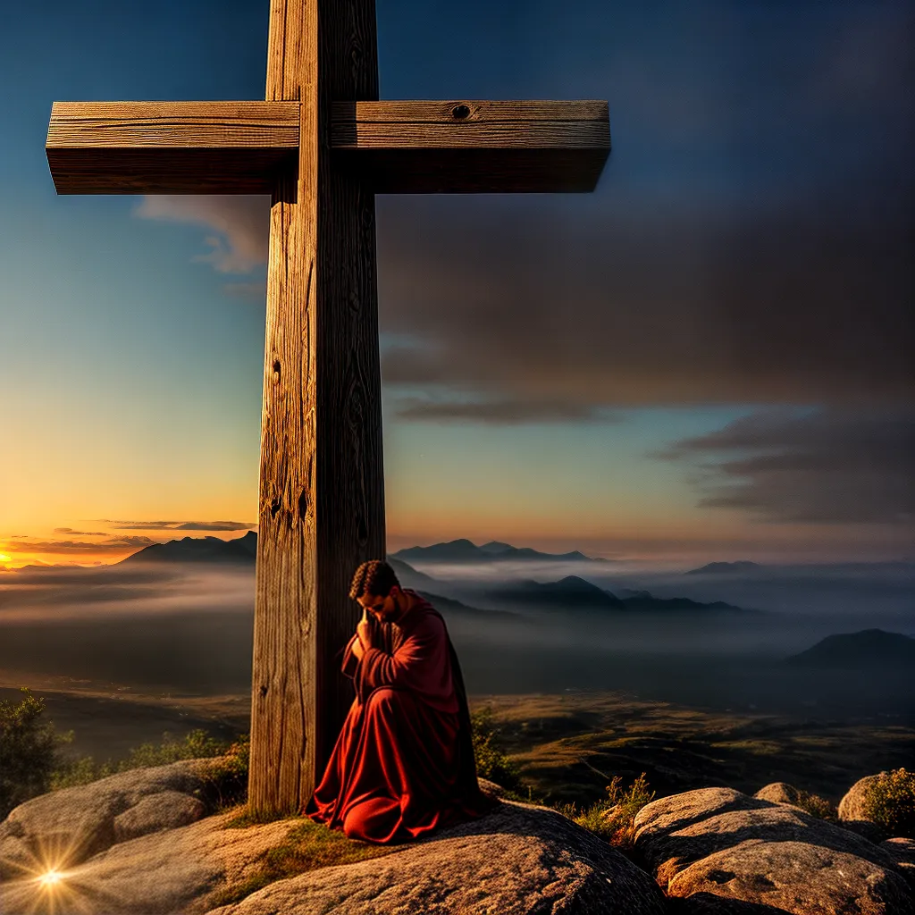 Como a Cruz nos leva ao Arrependimento e Santificação. 6 Fotos oracao cruz sacrificio fe simbolo