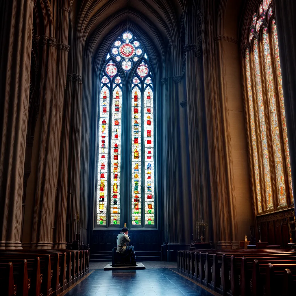 Fotos oracao igreja vitral vela