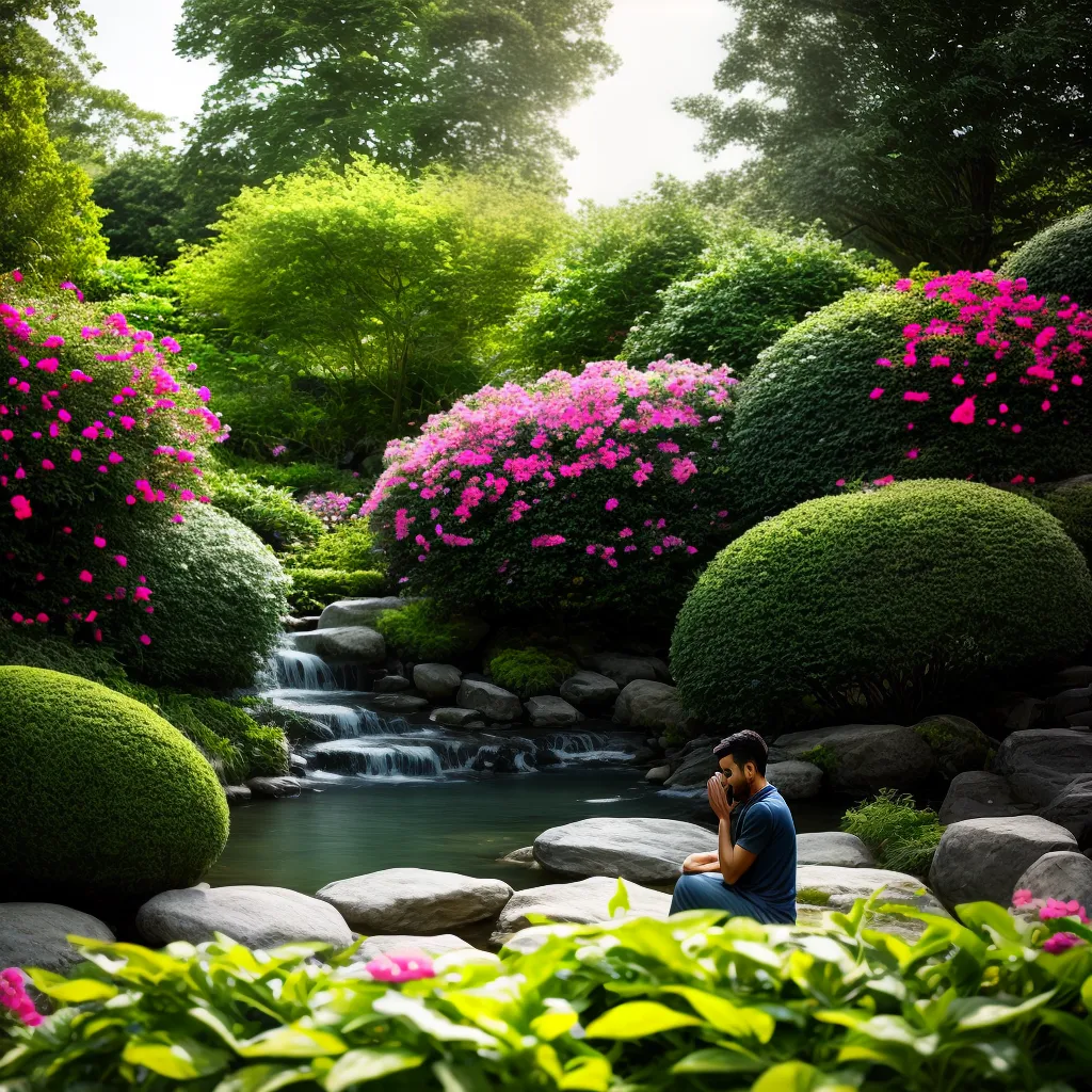 Vida Espiritual Plena: Como desenvolver uma vida de oração efetiva. 7 Fotos oracao jardim paz serenidade flor
