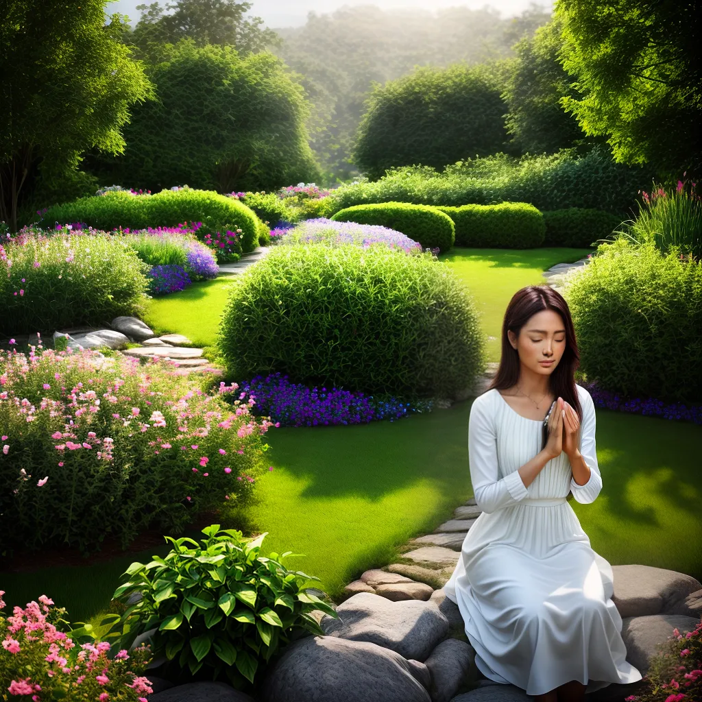 Fotos oracao jardim serenidade flor