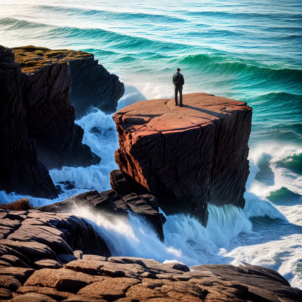 Fotos oracao mar tempestade rocha glow