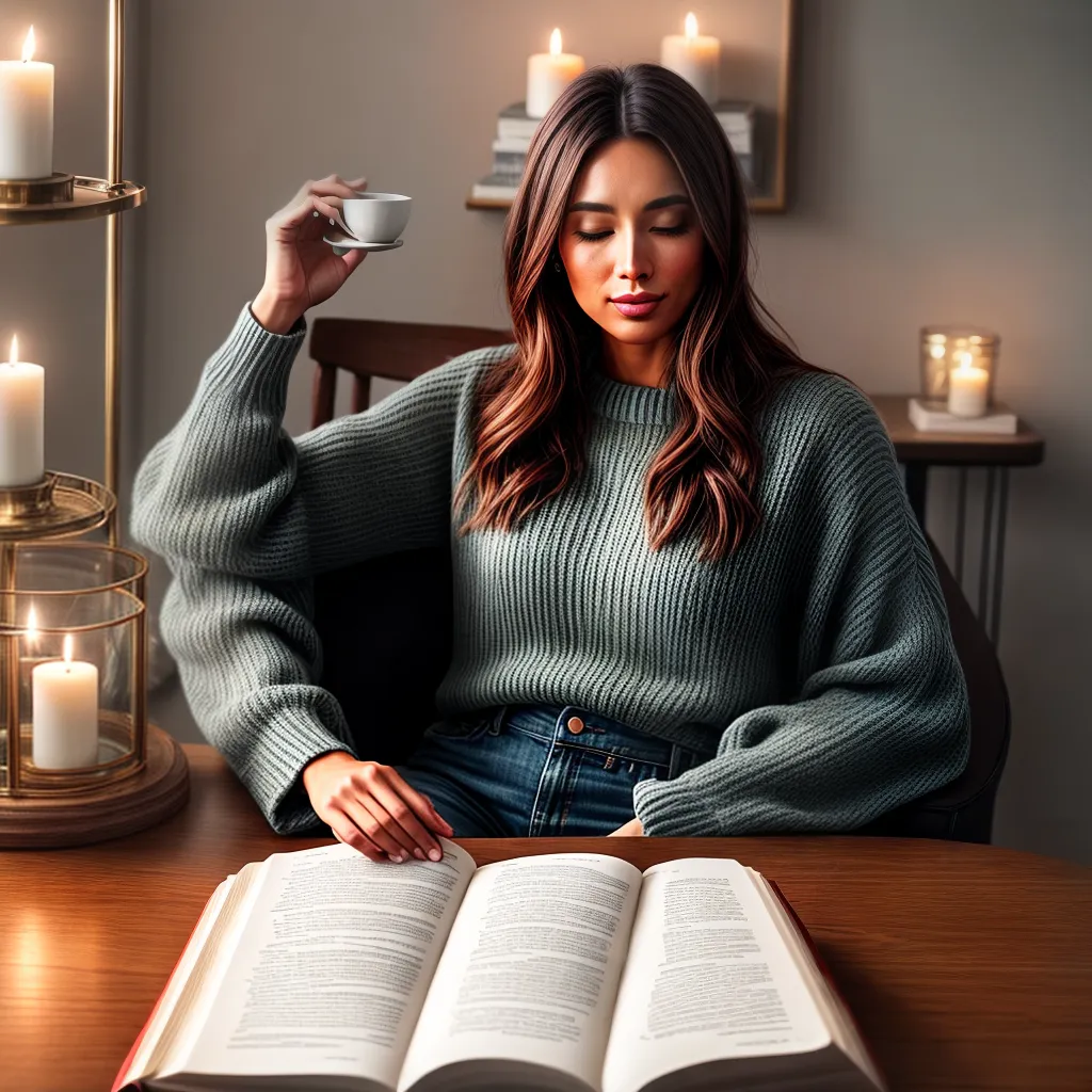 Como criar um hábito de oração e leitura bíblica. 7 Fotos oracao reflexao biblia velas cha