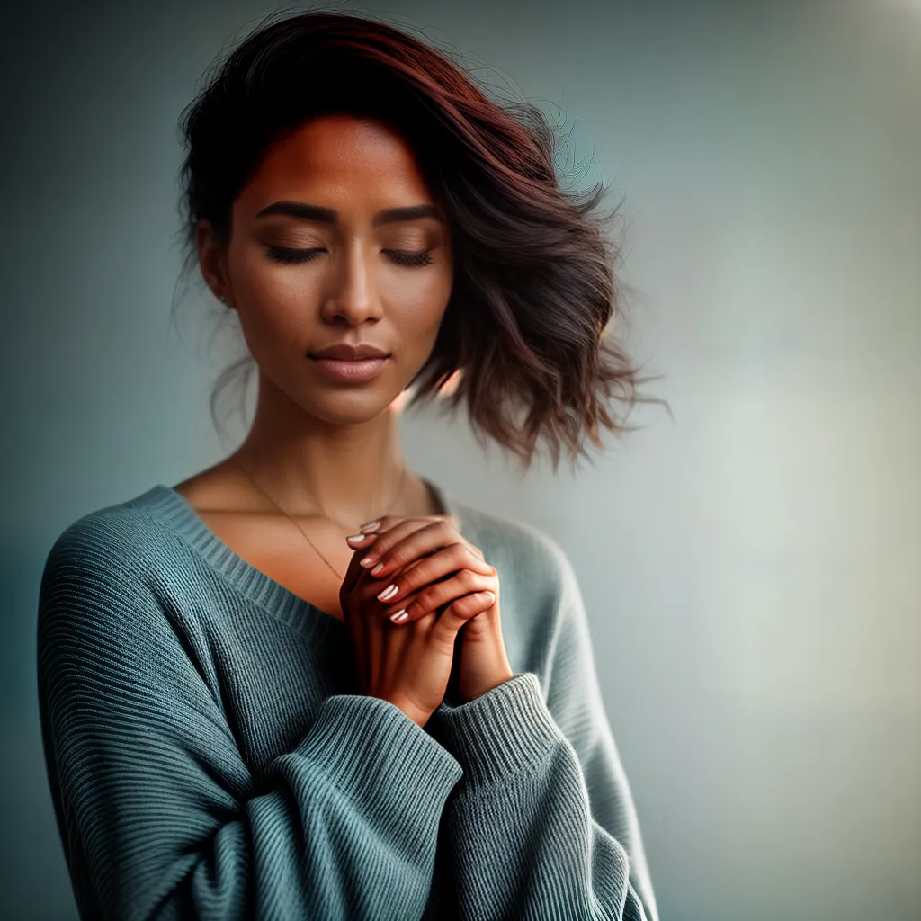 Fotos oracao serenidade fechado maos