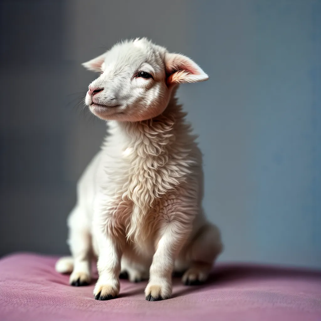 Fotos ovelhinha orando agradecida