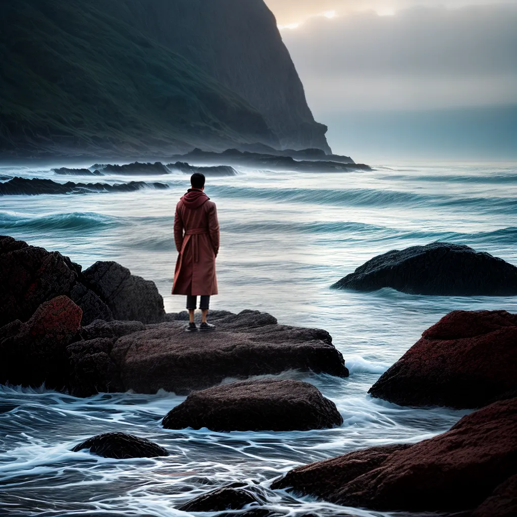 Como encontrar PAZ em meio às tempestades da vida 8 Fotos paz ondas sol oracao rocha