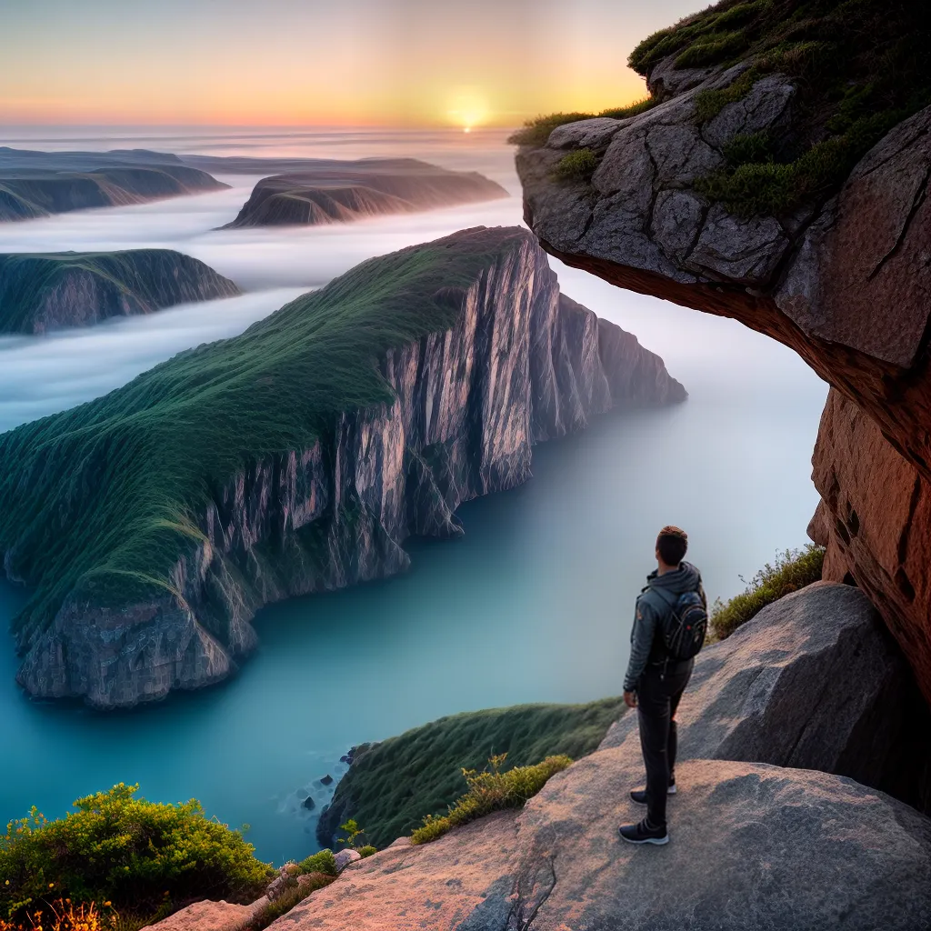 Como encontrar a paz divina em tempos difíceis 6 Fotos paz por do sol oceano cliff