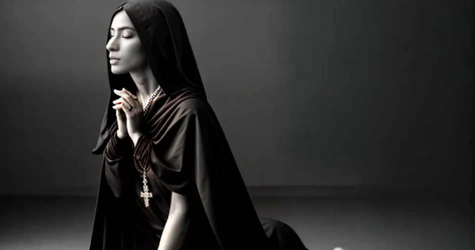 Fotos penitencia rosario rezar preto branco