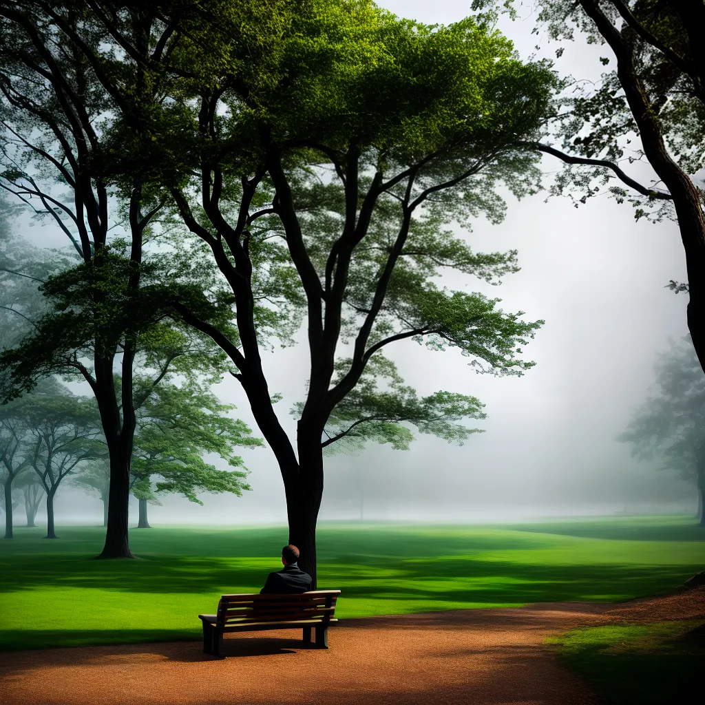 Como lidar com a perda: conselhos bíblicos e práticos 9 Fotos pessoa banco parque contemplacao natureza