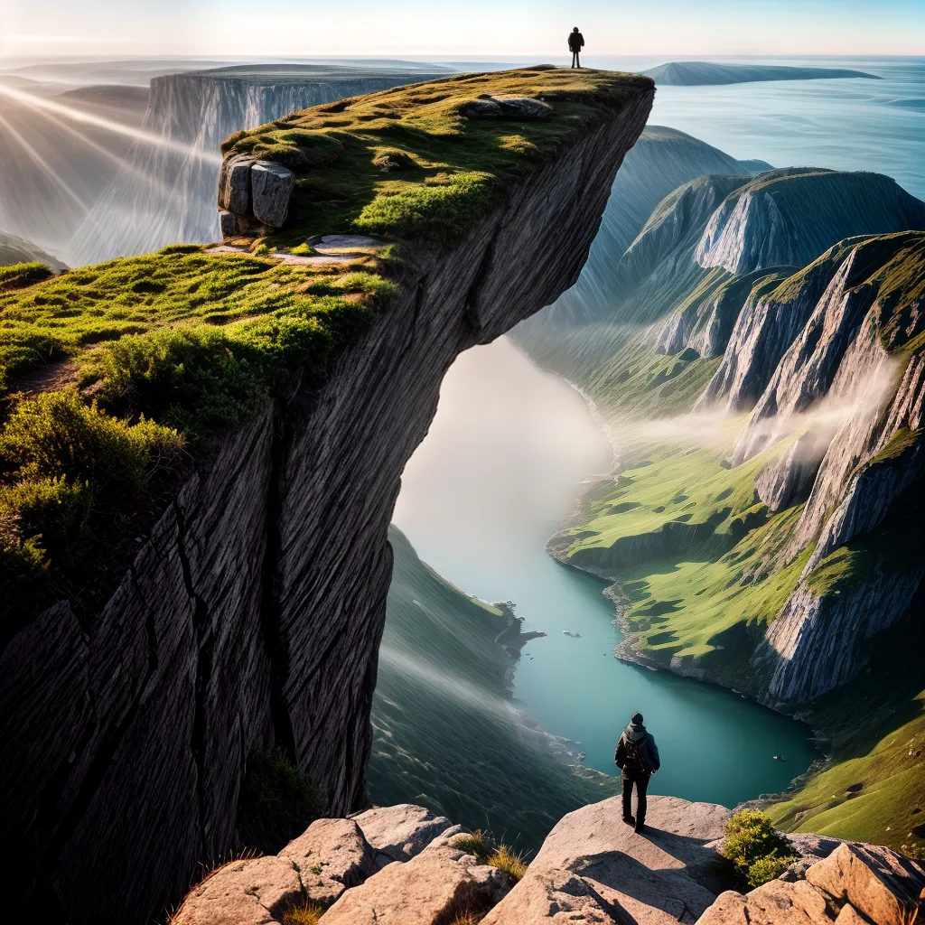 Como a Graça de Deus nos leva à Salvação. 7 Fotos pessoa beira abismo sol brilho graca