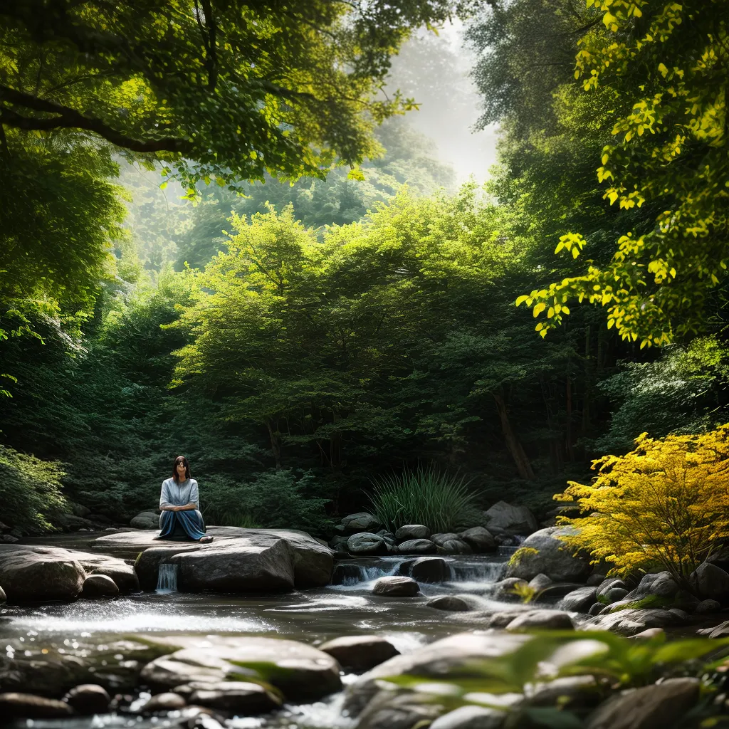 Fotos pessoa jardim serenidade sol paz fe